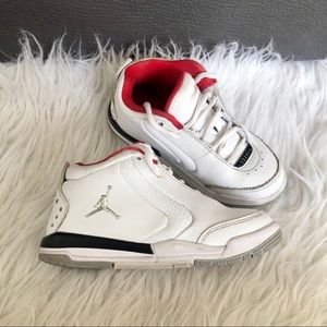 Jordan big fund white high top sneakers, 11C